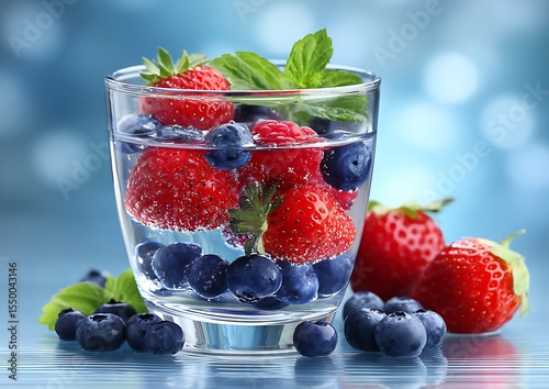 Refreshing fruit infused water