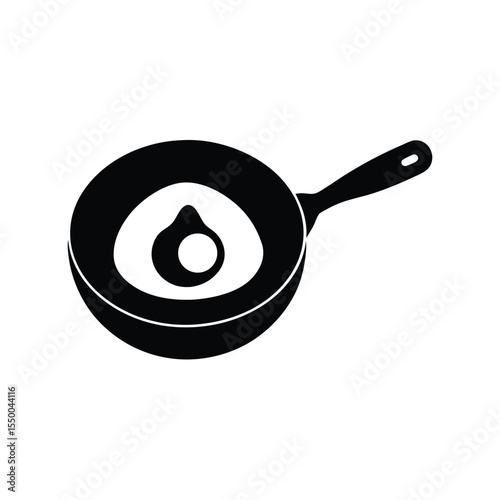 frying pan vector illustration