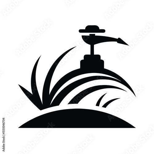 silhouette landscaping sprinkler system logo