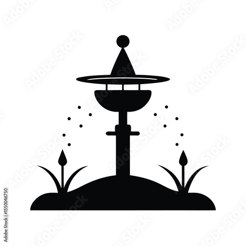 silhouette landscaping sprinkler system logo