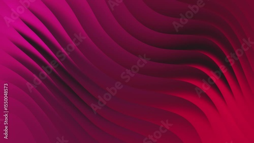 Abstract magenta wave design with smooth curved layers for a modern presentation