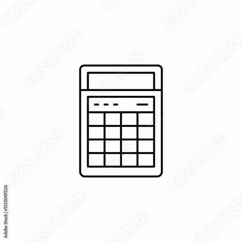 simple calculator icon sign vector