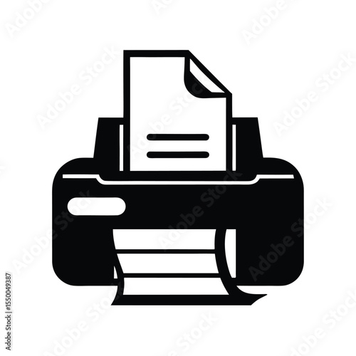 printer icon vector illustration