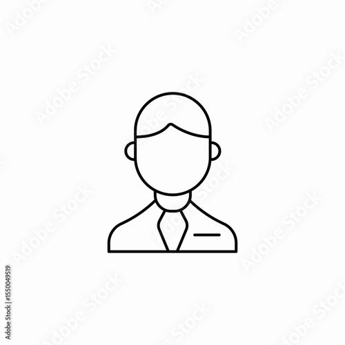 single person man icon sign vector