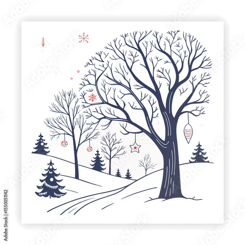 Winter and Snow Doodle Icons snowflake, sketch, hand drawn, warm, weather,
