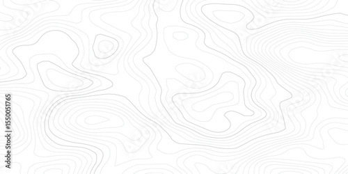 Abstract geometric topographic map background. Grey topographic lines contours in motion dynamic line patterns.