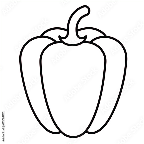 vector illustration of pepper