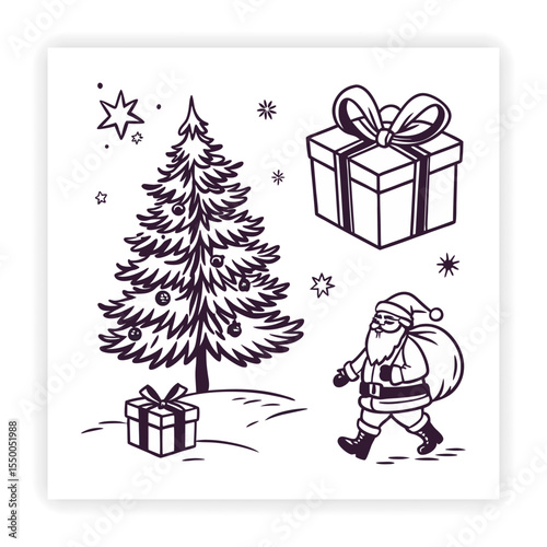 Winter and Snow Doodle Icons snowflake, sketch, hand drawn, warm, weather,
