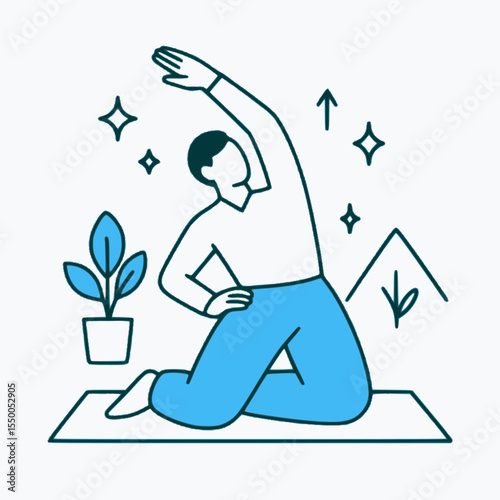 Flat Lifestyle Character Illustration Set