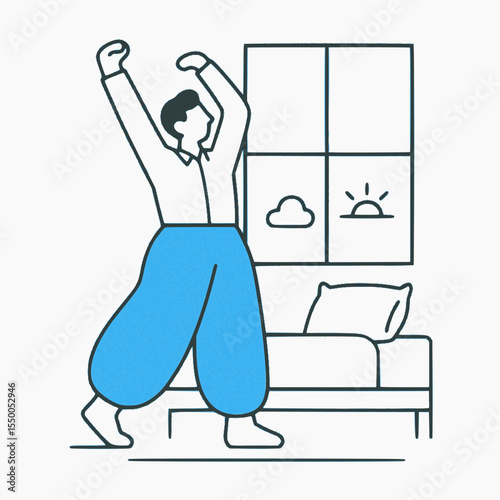 Flat Lifestyle Character Illustration Set