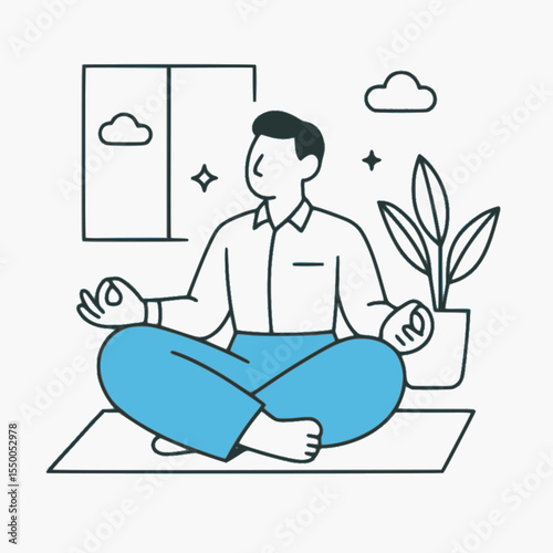 Flat Lifestyle Character Illustration Set