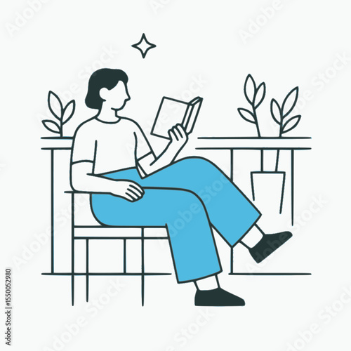 Flat Lifestyle Character Illustration Set