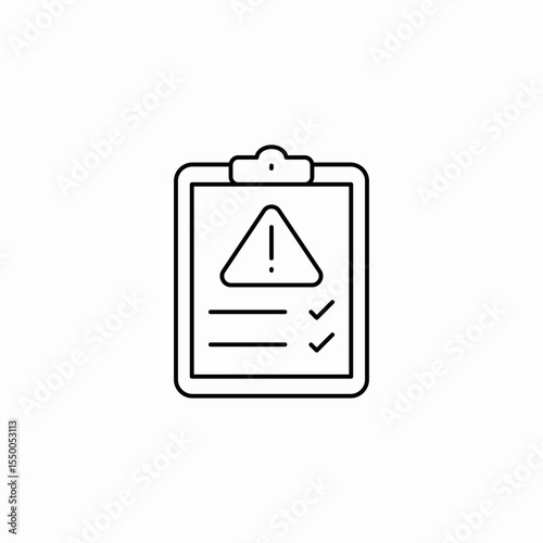 alert report icon sign vector
