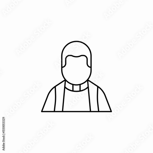 male head icon sign vector