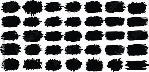 Adobe Illustrator Artwork  Vector artistic paint ink broush stoake,line,texture,background for text.
