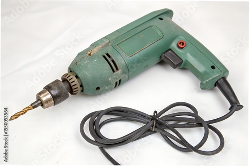 electric drill isolated on white