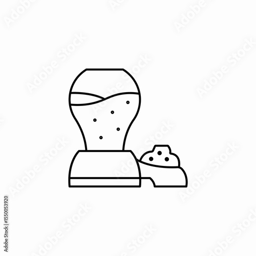 pet food dispenser icon sign vector