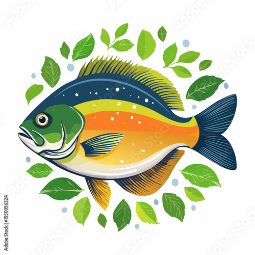 tropical fish vector illustration