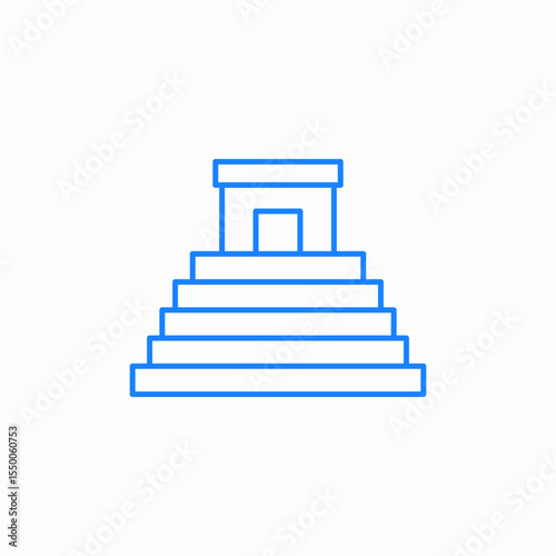 ancient temple icon sign vector