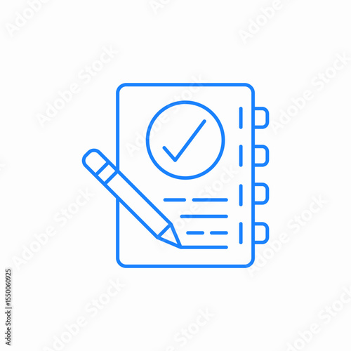 assesment check icon sign vector