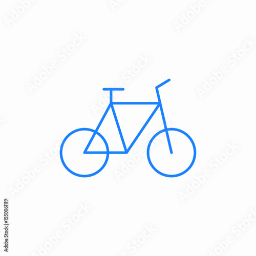 bike side view icon sign vector