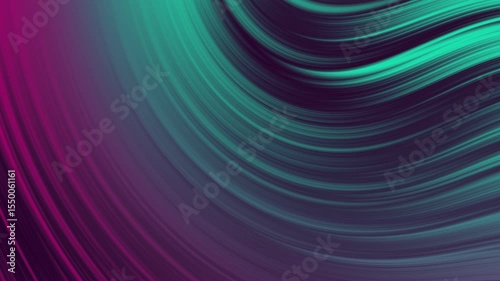 Abstract purple teal and blue curved lines with modern gradient flowing background