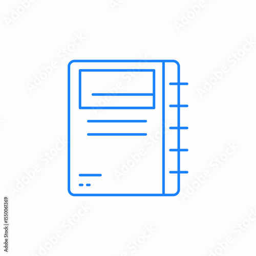 book notebook icon sign vector