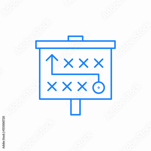 business strategy icon sign vector