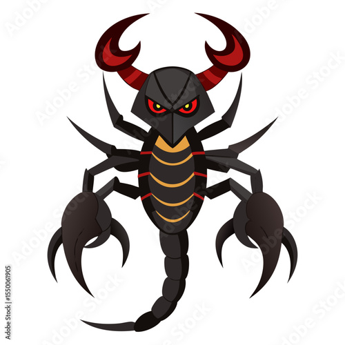 scorpion isolated on white background