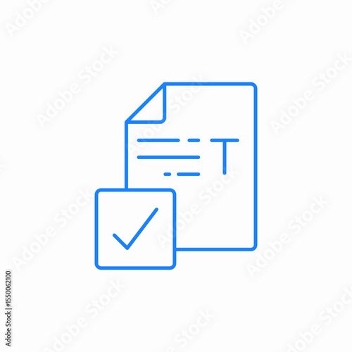check text icon sign vector