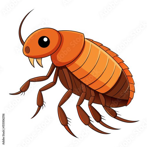 vector illustration of cartoon bee