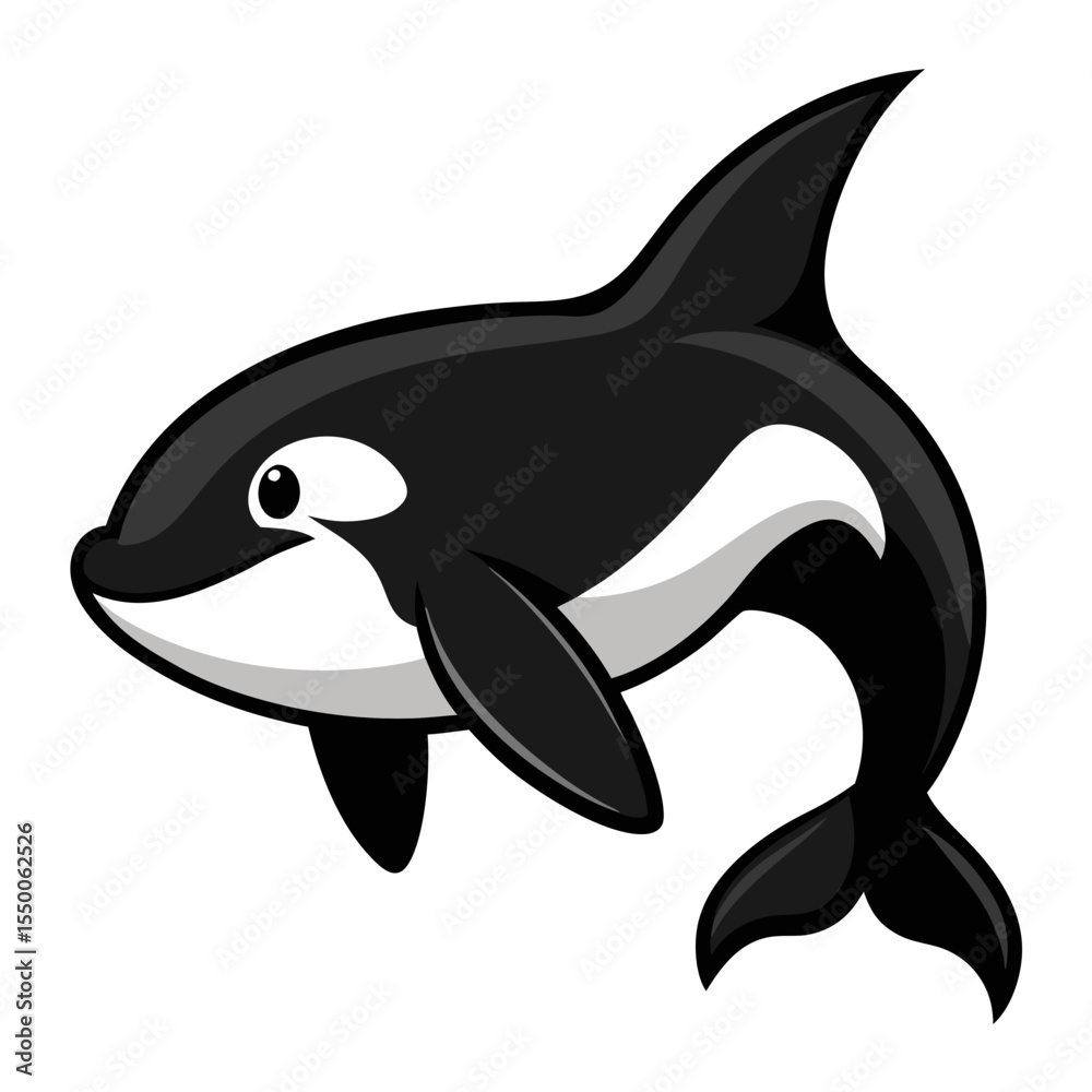 Obraz premium dolphin isolated on white