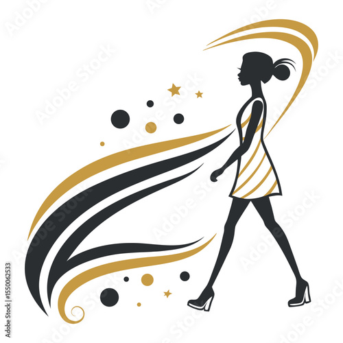 girls fasion logo character