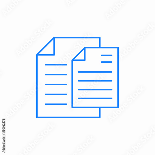 copy document icon sign vector