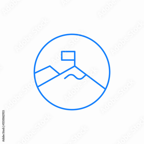 destination goal icon sign vector