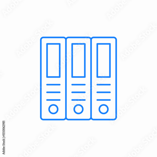 document binders icon sign vector