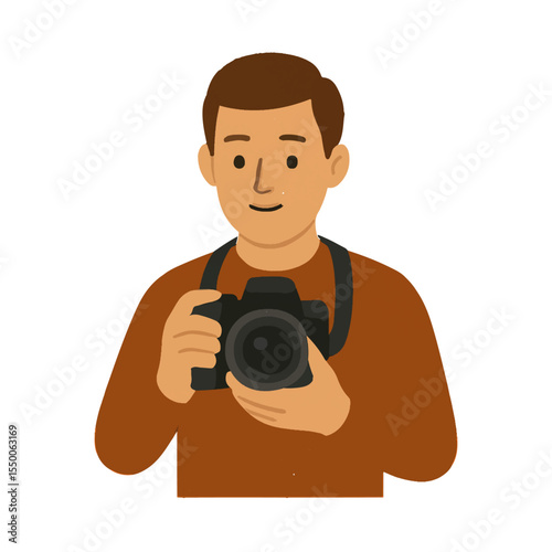 photographer profession vector icon on white background
Vector person profession on white background