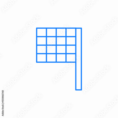 finish flag icon sign vector