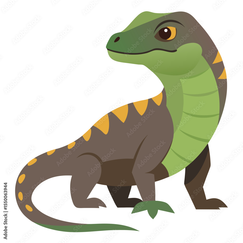 Fototapeta premium vector illustration of cartoon dinosaur