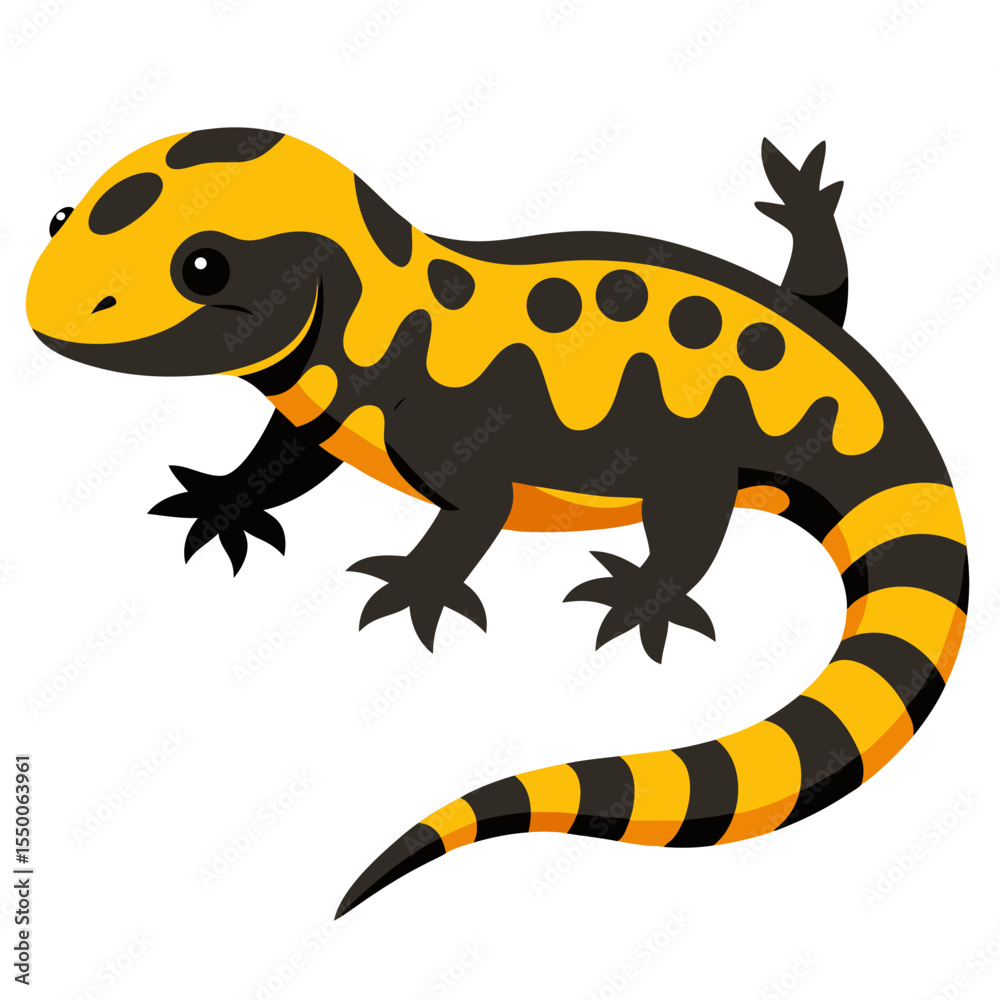 Obraz premium lizard on white background