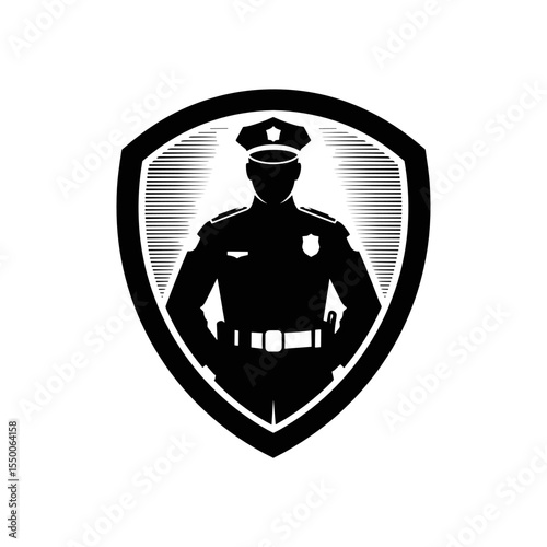 Police Officer Silhouette Badge