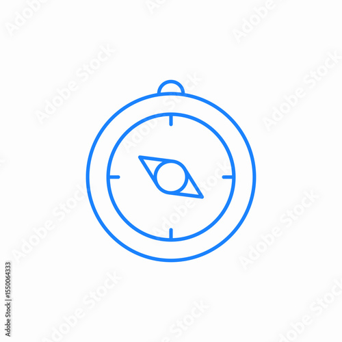 hand compass icon sign vector
