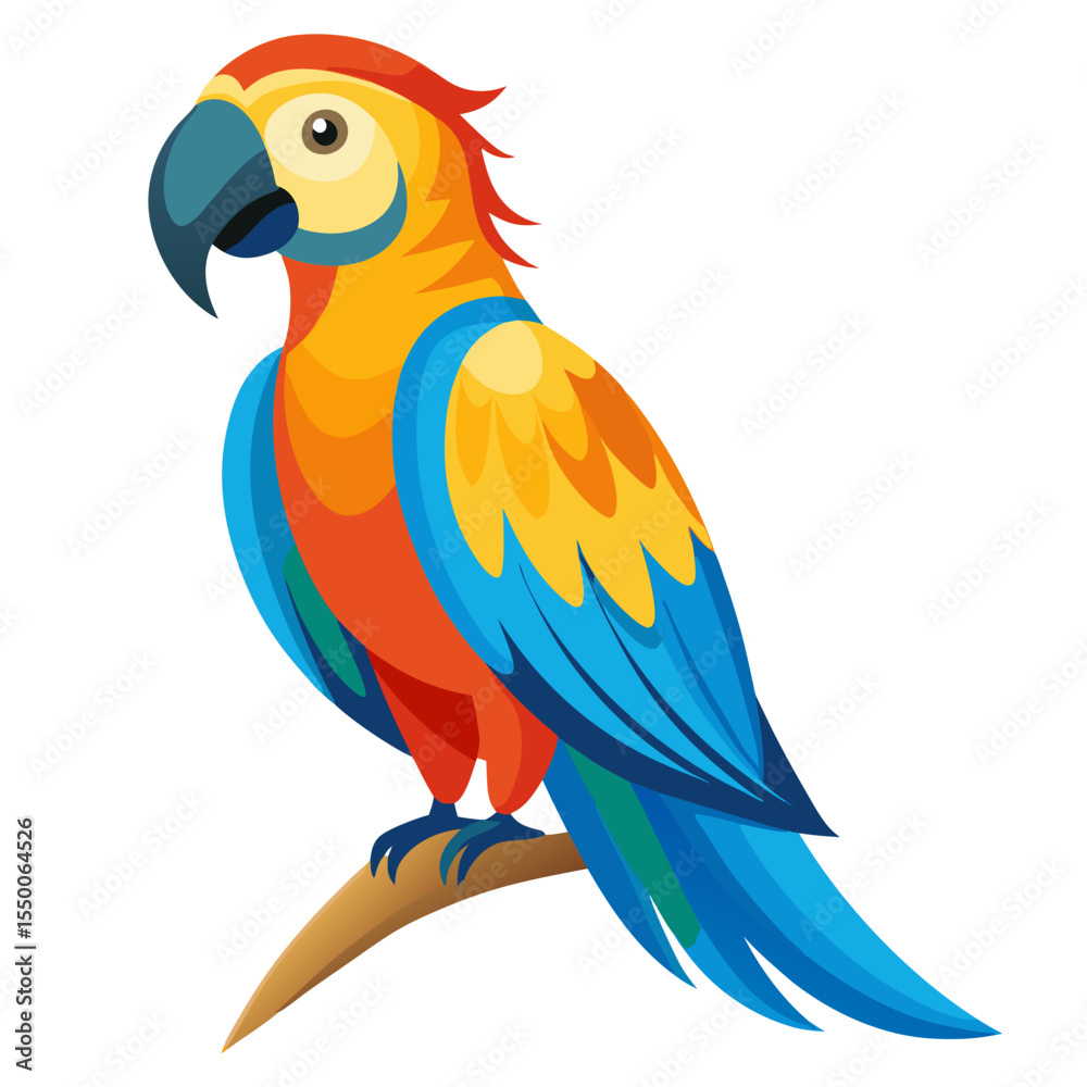Fototapeta premium blue and yellow macaw