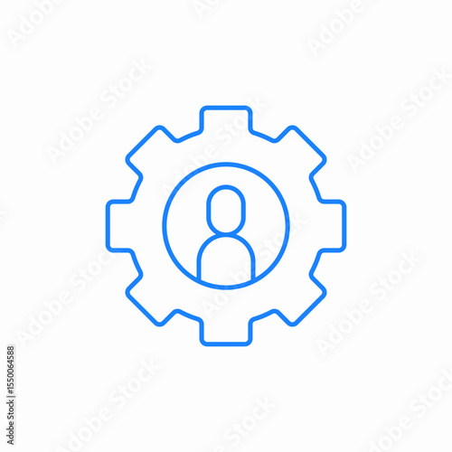 human resource managment icon sign vector