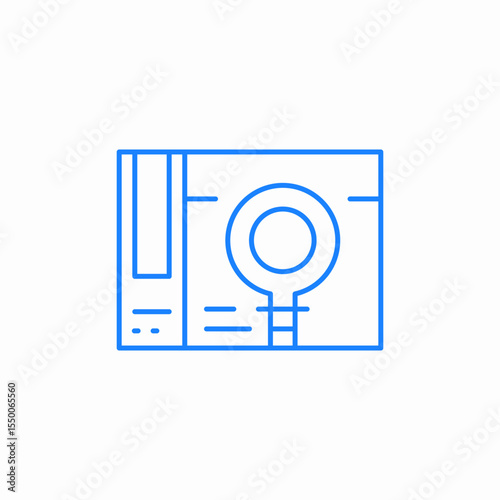 magazine article nalysis icon sign vector