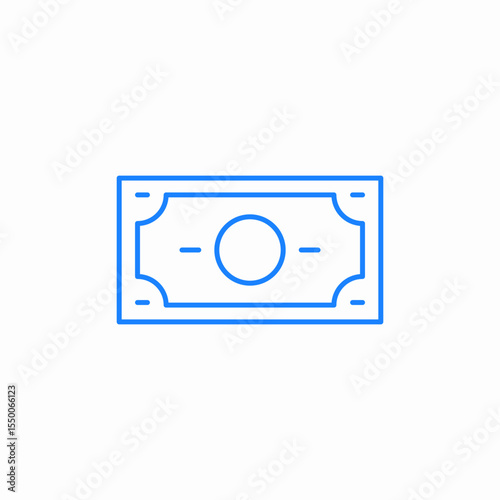 money banknote icon sign vector