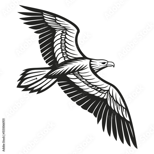 American Bald Eagle Vector – Patriotic USA Symbol