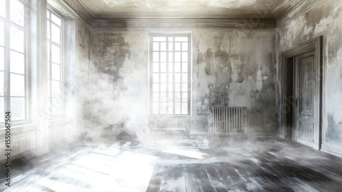Sunlit, dusty room