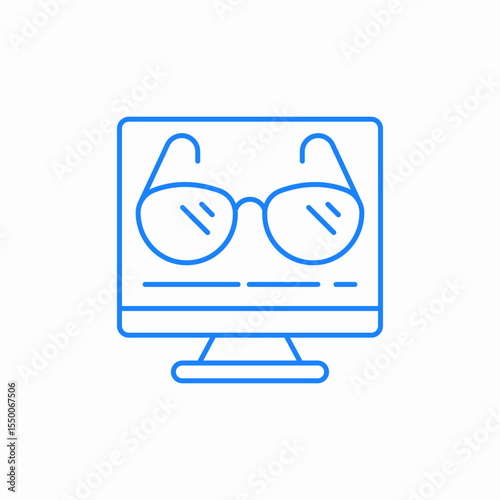 reading mode icon sign vector