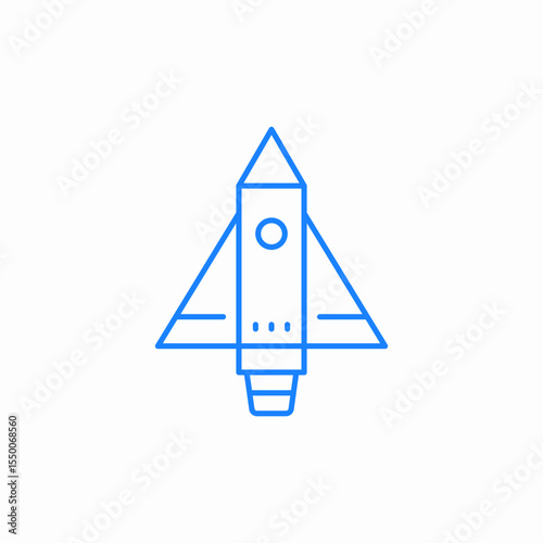 space ship icon sign vector